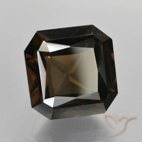 Quarzo fumé Blu scuro naturale da 6.35 ct, Ottagonale / Taglio smeraldo, VVS