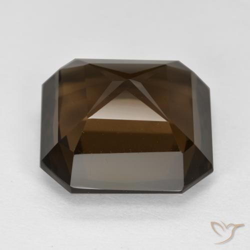 Quarzo fumè Marrone scuro naturale da 8.38 ct, Ottagonale / Taglio smeraldo, VVS-VS