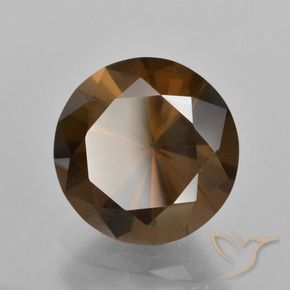 Quarzo fumé Hickory Brown naturale da 6.30 ct, Rotondo, VS