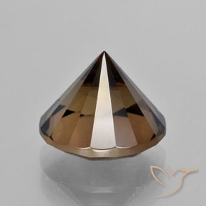 Quarzo fumé Marrone naturale da 8.89 ct, Rotondo, VVS
