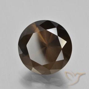 Quarzo fumé ombra marrone naturale da 9.41 ct, Rotondo, VS