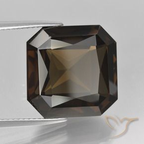 Quarzo fumé Marrone naturale da 13.94 ct, Ottagonale / Taglio smeraldo, VVS