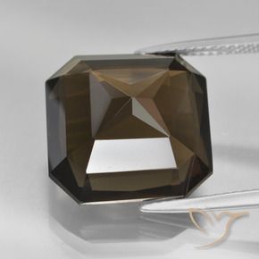 Quarzo fumé Marrone naturale da 13.94 ct, Ottagonale / Taglio smeraldo, VVS