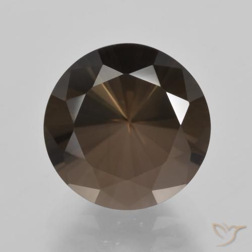 5.58ct Naturale Marrone Quarzo fumé, Rotondo, VVS