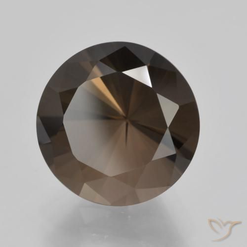 Quarzo fumé Marrone naturale da 5.58 ct, Rotondo, VVS