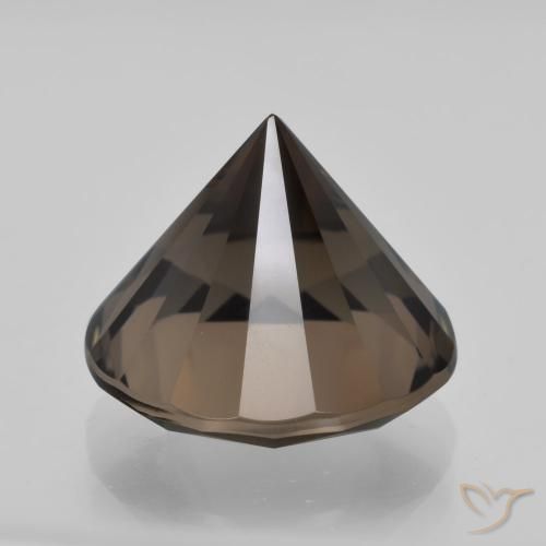 Quarzo fumé Marrone naturale da 5.58 ct, Rotondo, VVS
