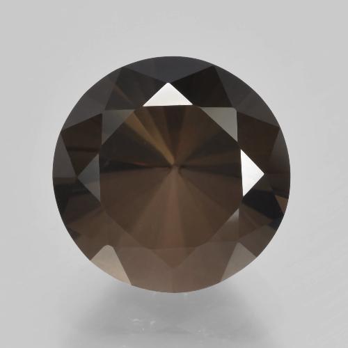 Quarzo fumé naturale marrone da 5,77 ct, taglio rotondo, VVS