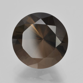 Quarzo fumé naturale marrone da 5,77 ct, taglio rotondo, VVS