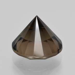 Quarzo fumé naturale marrone da 5,77 ct, taglio rotondo, VVS