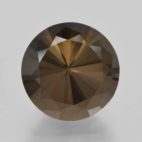 Quarzo fumé naturale marrone da 5,91 ct, taglio rotondo, VVS