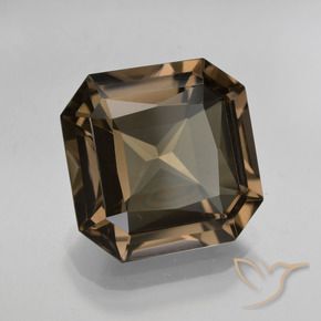 Quarzo fumé ombra marrone naturale da 8.22 ct, Ottagonale / Taglio smeraldo, VVS