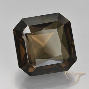 Quarzo fumé ombra marrone naturale da 9.11 ct, Ottagonale / Taglio smeraldo, VVS