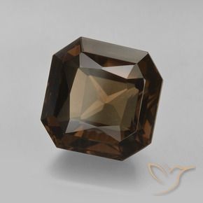 Quarzo fumé ombra marrone naturale da 6.35 ct, Ottagonale / Taglio smeraldo, VVS