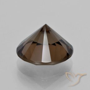 Quarzo fumé Hickory Brown naturale da 5.85 ct, Rotondo, VVS