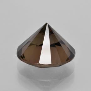 Quarzo fumé naturale marrone da 6,57 ct, taglio rotondo, VVS