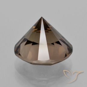 Quarzo fumé Marrone medio naturale da 7.57 ct, Rotondo, VVS