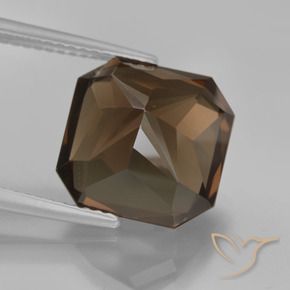 Quarzo fumé Marrone medio naturale da 7.15 ct, Ottagonale / Taglio smeraldo, VVS