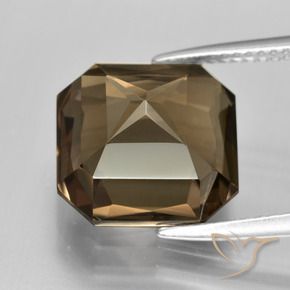 Quarzo fumé Marrone caldo naturale da 7.87 ct, Ottagonale / Taglio smeraldo, VVS