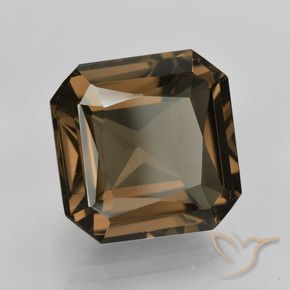 Quarzo fumé Marrone medio-chiaro naturale da 10.22 ct, Ottagonale / Taglio smeraldo, VVS