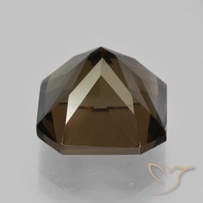 Quarzo fumé Marrone scuro naturale da 8.90 ct, Ottagonale / Taglio smeraldo, VVS