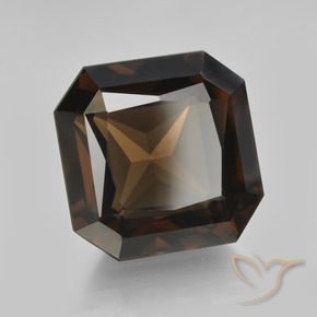 Quarzo fumé Marrone naturale da 11.09 ct, Ottagonale / Taglio smeraldo, VVS