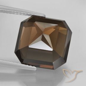 Quarzo fumé Marrone naturale da 11.09 ct, Ottagonale / Taglio smeraldo, VVS