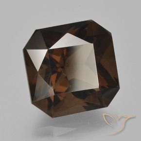 Quarzo fumé Marrone naturale da 11.03 ct, Ottagonale / Taglio smeraldo, VVS