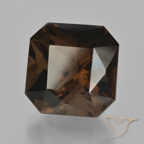 Quarzo fumé Marrone rossastro naturale da 11.09 ct, Ottagonale / Taglio smeraldo, VVS