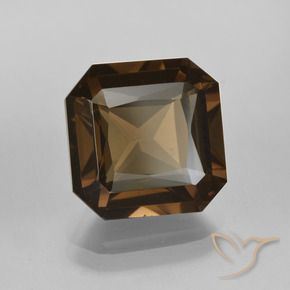 Quarzo fumé Marrone scuro naturale da 6.62 ct, Ottagonale / Taglio smeraldo, VVS-VS