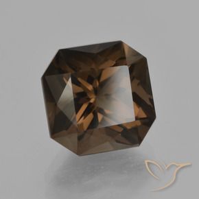 Quarzo fumé ombra marrone naturale da 5.46 ct, Ottagonale / Taglio smeraldo, VVS-VS
