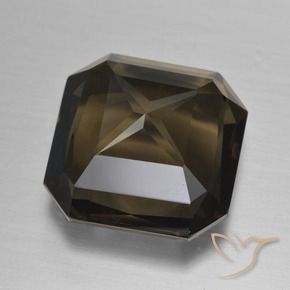 Quarzo fumé Marrone medio naturale da 11.64 ct, Ottagonale / Taglio smeraldo, VVS-VS