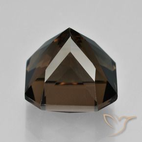 Quarzo fumé Marrone cioccolato naturale da 12.53 ct, Ottagonale / Taglio smeraldo, VVS