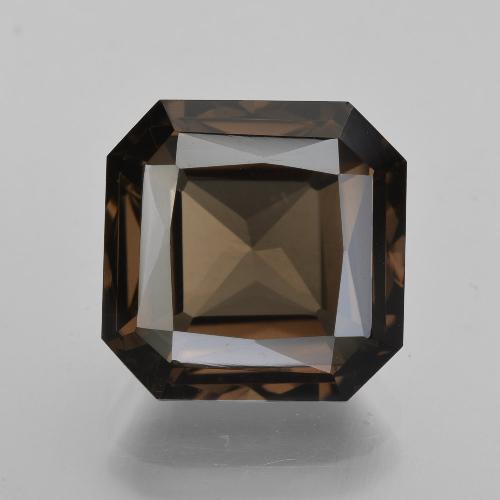 Quarzo fumé Marrone scuro naturale da 7.19 ct, Taglio smeraldo, VVS