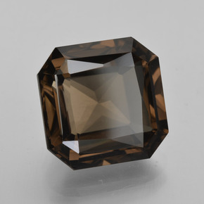 Quarzo fumé Marrone scuro naturale da 7.19 ct, Taglio smeraldo, VVS