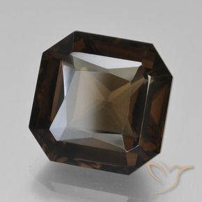 Quarzo fumé Blu scuro naturale da 7.81 ct, Ottagonale / Taglio smeraldo, VVS
