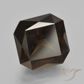 Quarzo fumé Marrone cioccolato fondente Deep naturale da 8.35 ct, Ottagonale / Taglio smeraldo, VVS