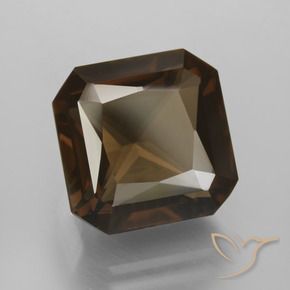 Quarzo fumé Marrone medio naturale da 9.55 ct, Ottagonale / Taglio smeraldo, VVS