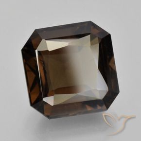 Quarzo fumé Blu scuro naturale da 9.19 ct, Ottagonale / Taglio smeraldo, VVS-VS