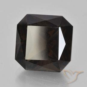 Quarzo fumé Marrone scuro naturale da 9.38 ct, Ottagonale / Taglio smeraldo, VVS