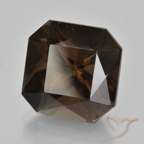 Quarzo fumé ombra marrone naturale da 10.05 ct, Ottagonale / Taglio smeraldo, VVS