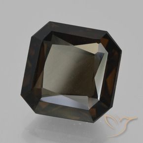 Quarzo fumè Marrone cioccolato naturale da 6.26 ct, Ottagonale / Taglio smeraldo, VS