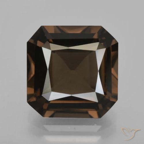 Quarzo fumè Hickory Brown naturale da 5.33 ct, Ottagonale / Taglio smeraldo, VS