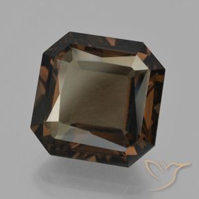 Quarzo fumé Marrone scuro naturale da 10.26 ct, Ottagonale / Taglio smeraldo, VS