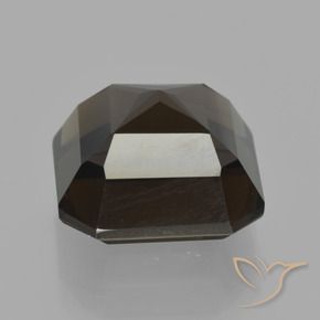Quarzo fumé Blu scuro naturale da 9.35 ct, Ottagonale / Taglio smeraldo, VVS-VS