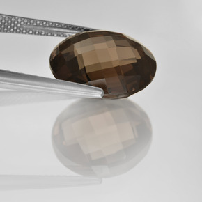 Quarzo fumé Marrone naturale da 8.37 ct, Taglio rotondo, VVS