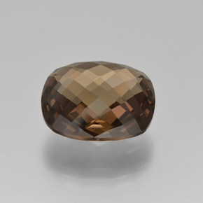 Quarzo fumé ombra marrone naturale da 13.13 ct, Taglio a cuscino, VVS