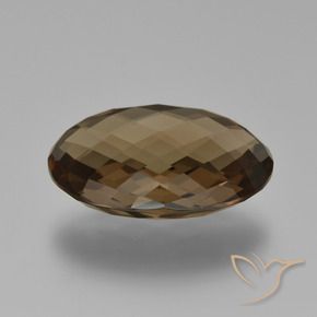Quarzo fumé ombra marrone naturale da 14.03 ct, Ovale, VVS
