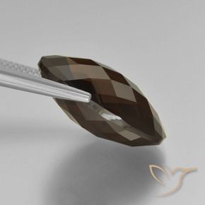 Quarzo fumé Marrone cioccolato naturale da 15.80 ct, Ovale, VVS
