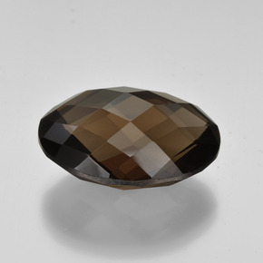 Quarzo fumé Marrone medio naturale da 15.62 ct, Taglio ovale, VVS