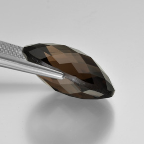 Quarzo fumé Marrone scuro naturale da 16.26 ct, Taglio ovale, VVS-VS